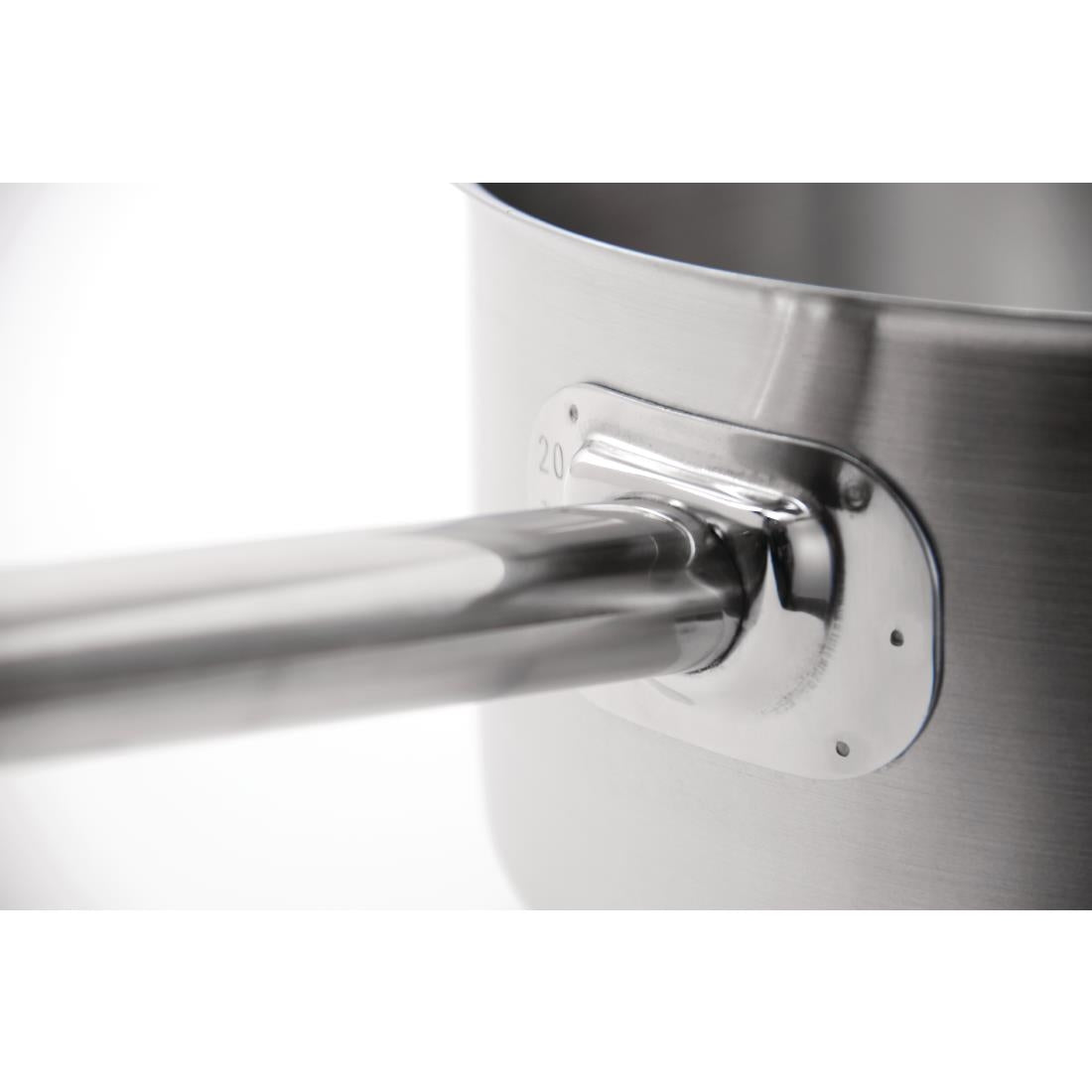Vogue Stainless Steel Saucepan with Lid 24cm