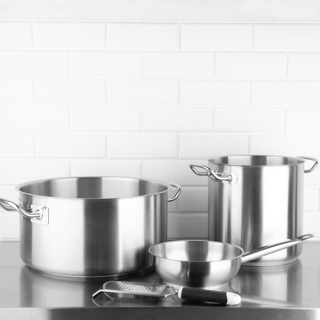 Vogue Stainless Steel Sauté Pan 20cm