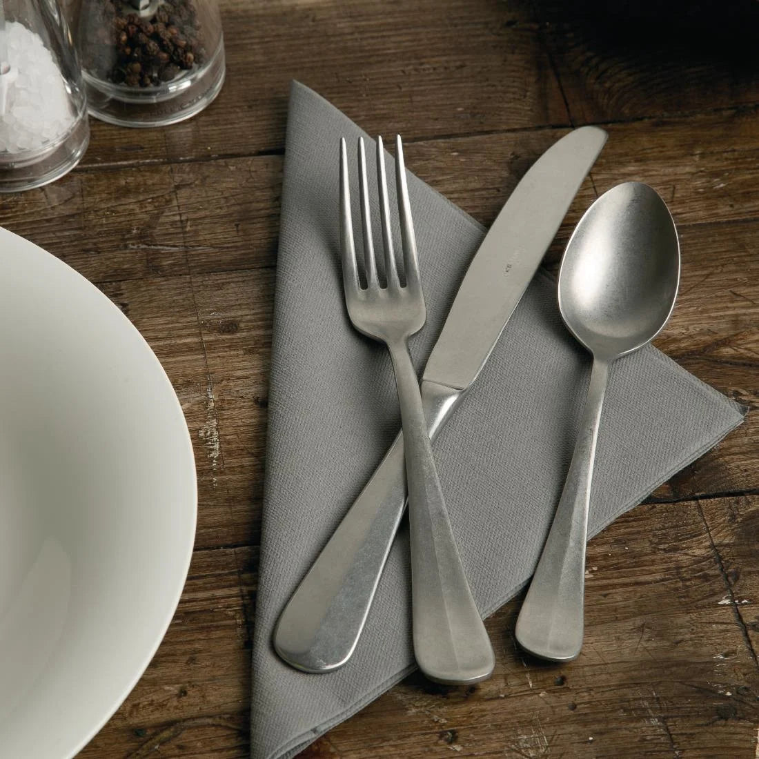 Pintinox Baguette Stonewashed Dessert Fork (12 Pack)
