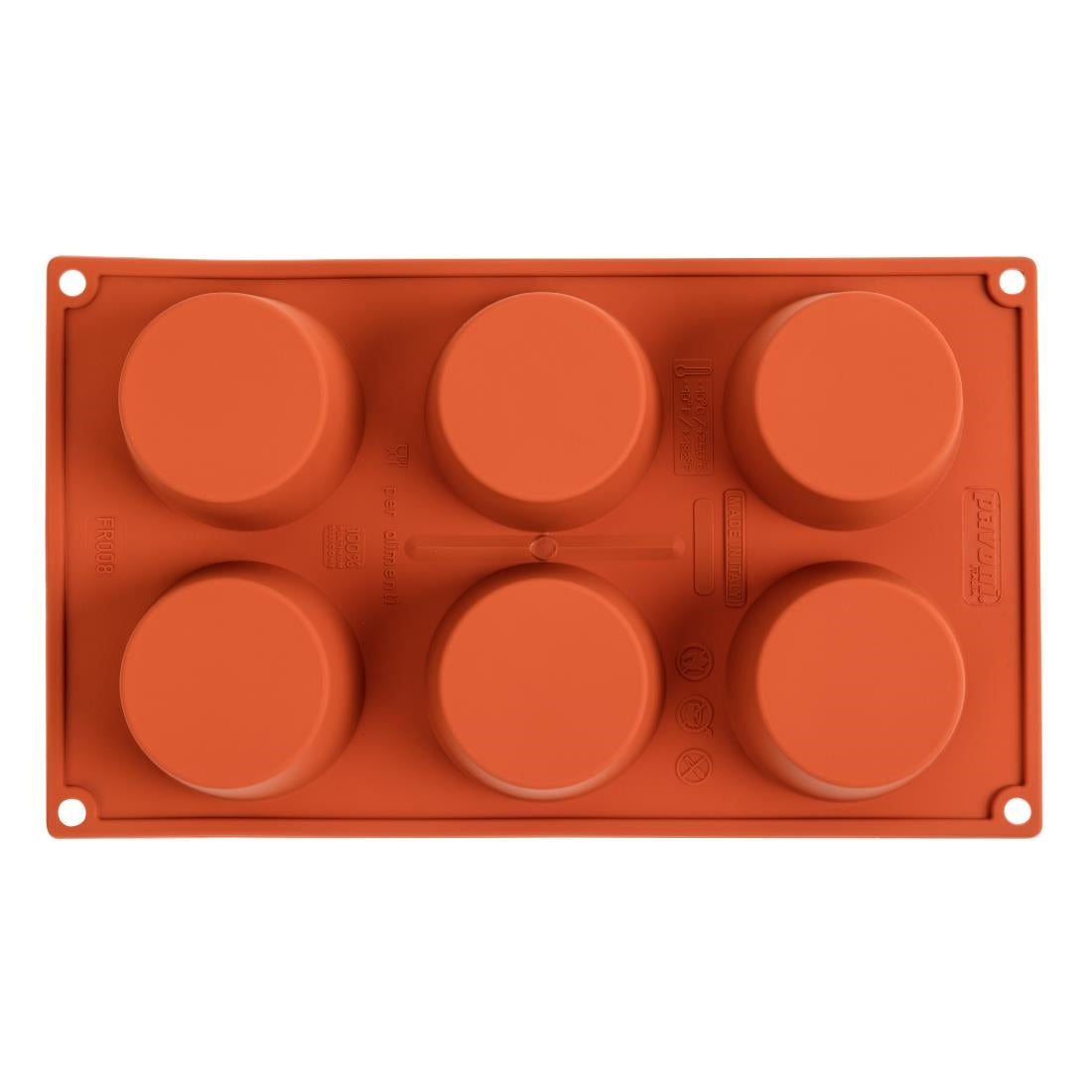 Pavoni Formaflex Silicone Muffin Mould 6 Cup