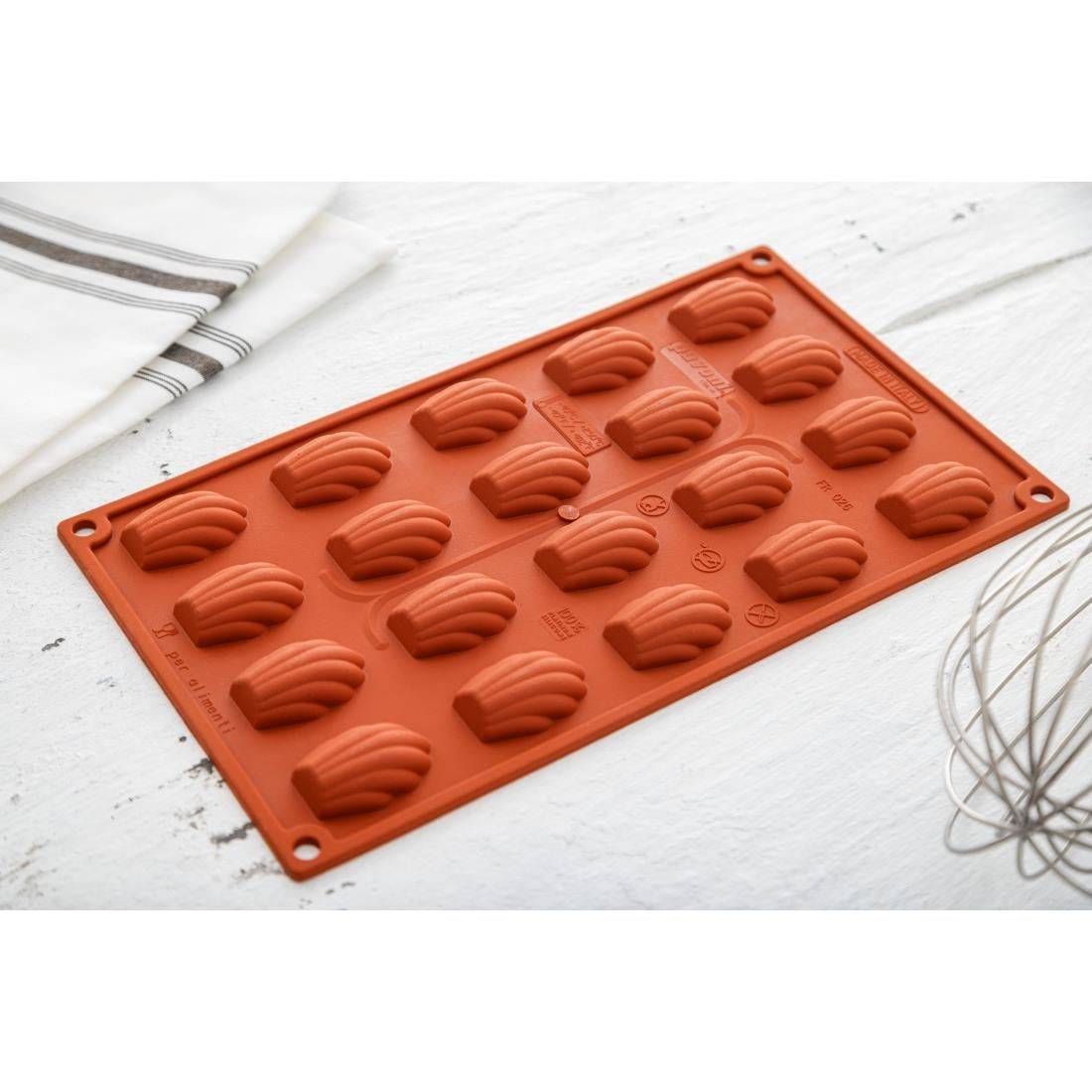 Pavoni Formaflex Silicone Non-Stick Mini-Madeleine Mould 20 Cup