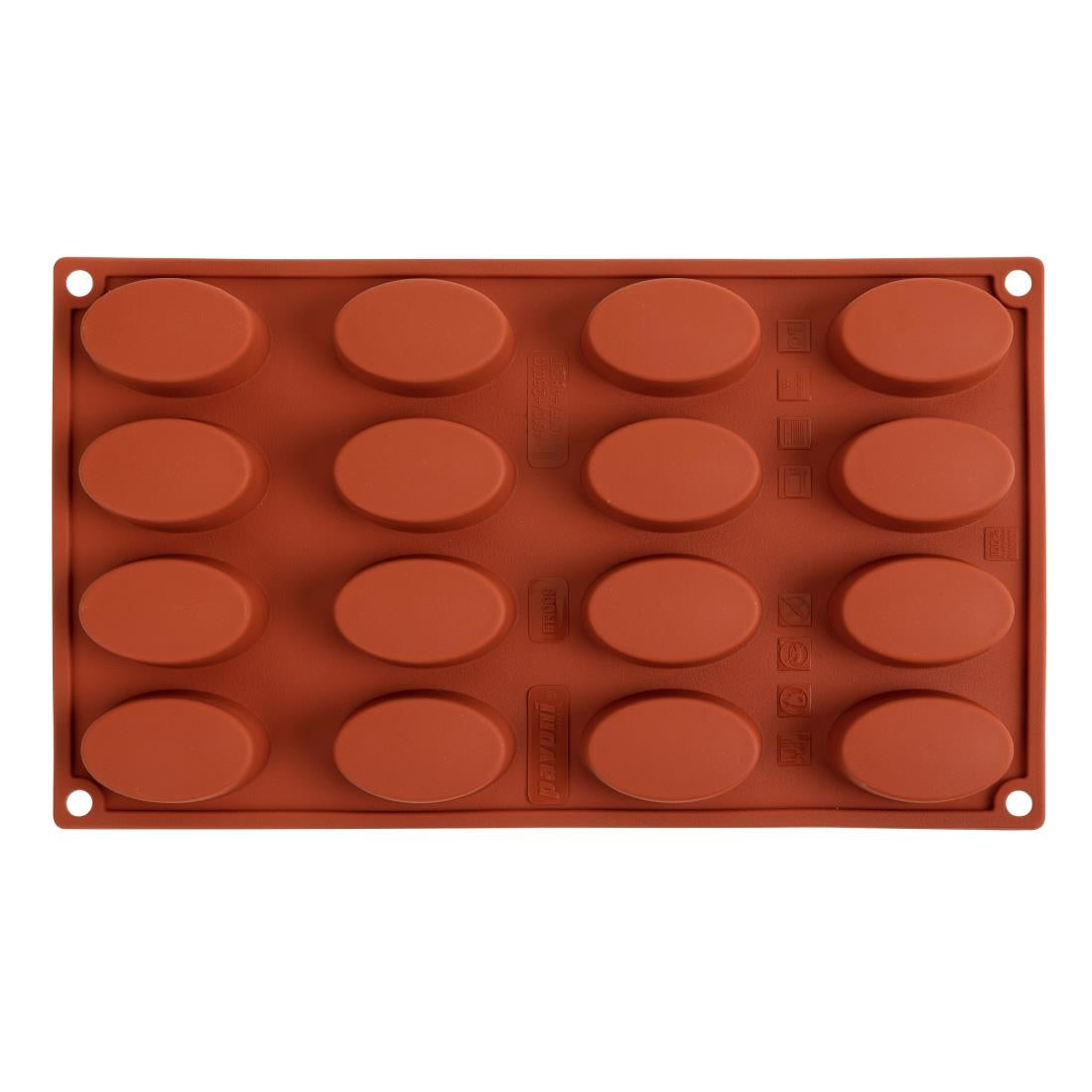 Pavoni Formaflex Silicone Oval Mould 16 Cup