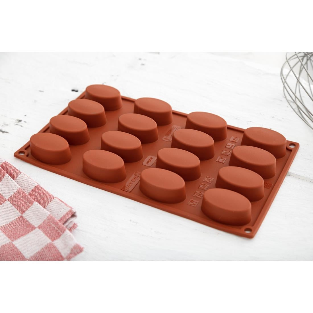 Pavoni Formaflex Silicone Oval Mould 16 Cup