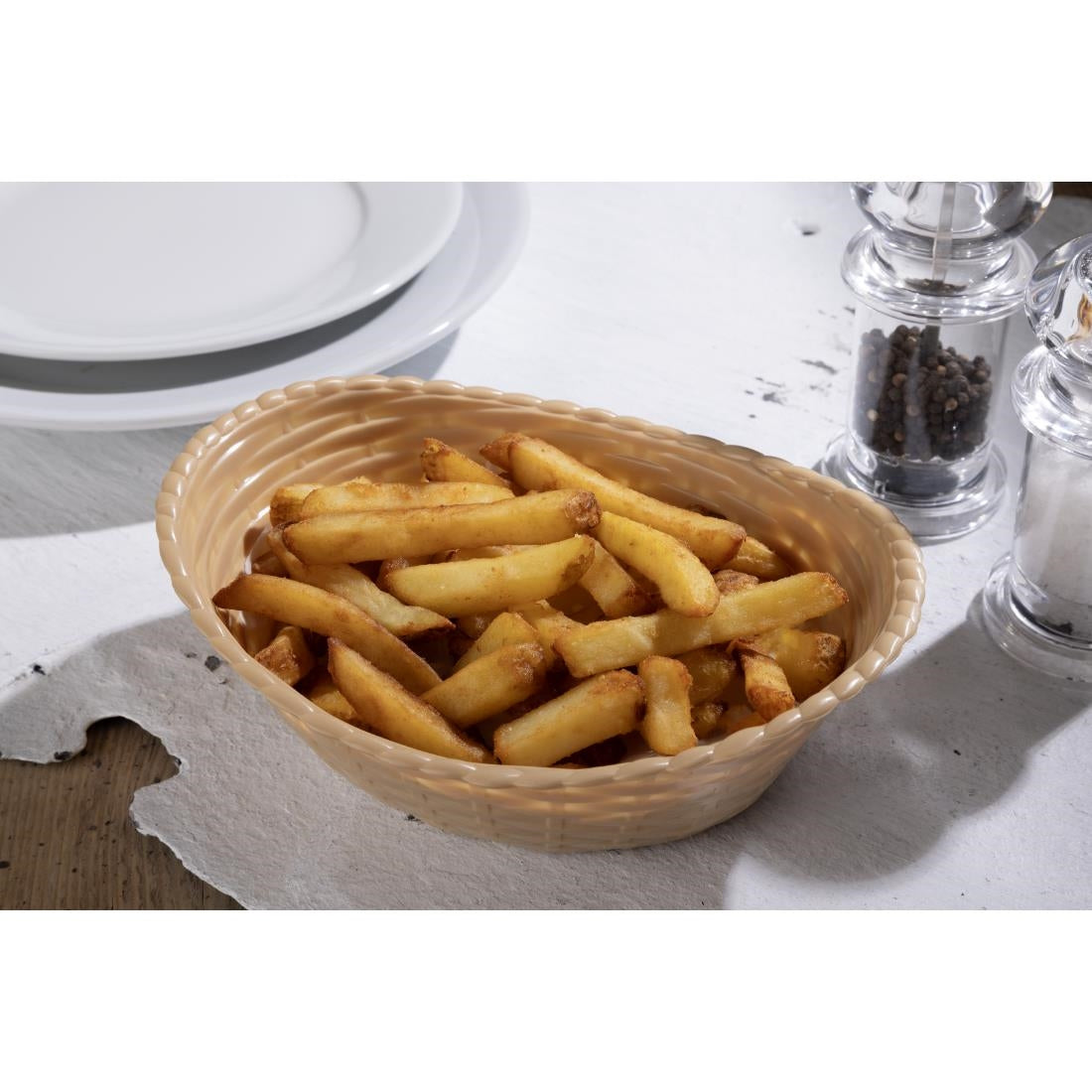 Olympia Kristallon Oval Polypropylene Basket