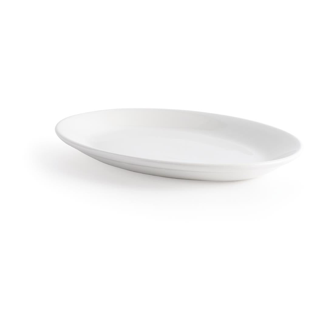 Churchill Whiteware Oval Platters 305mm (12 Pack)