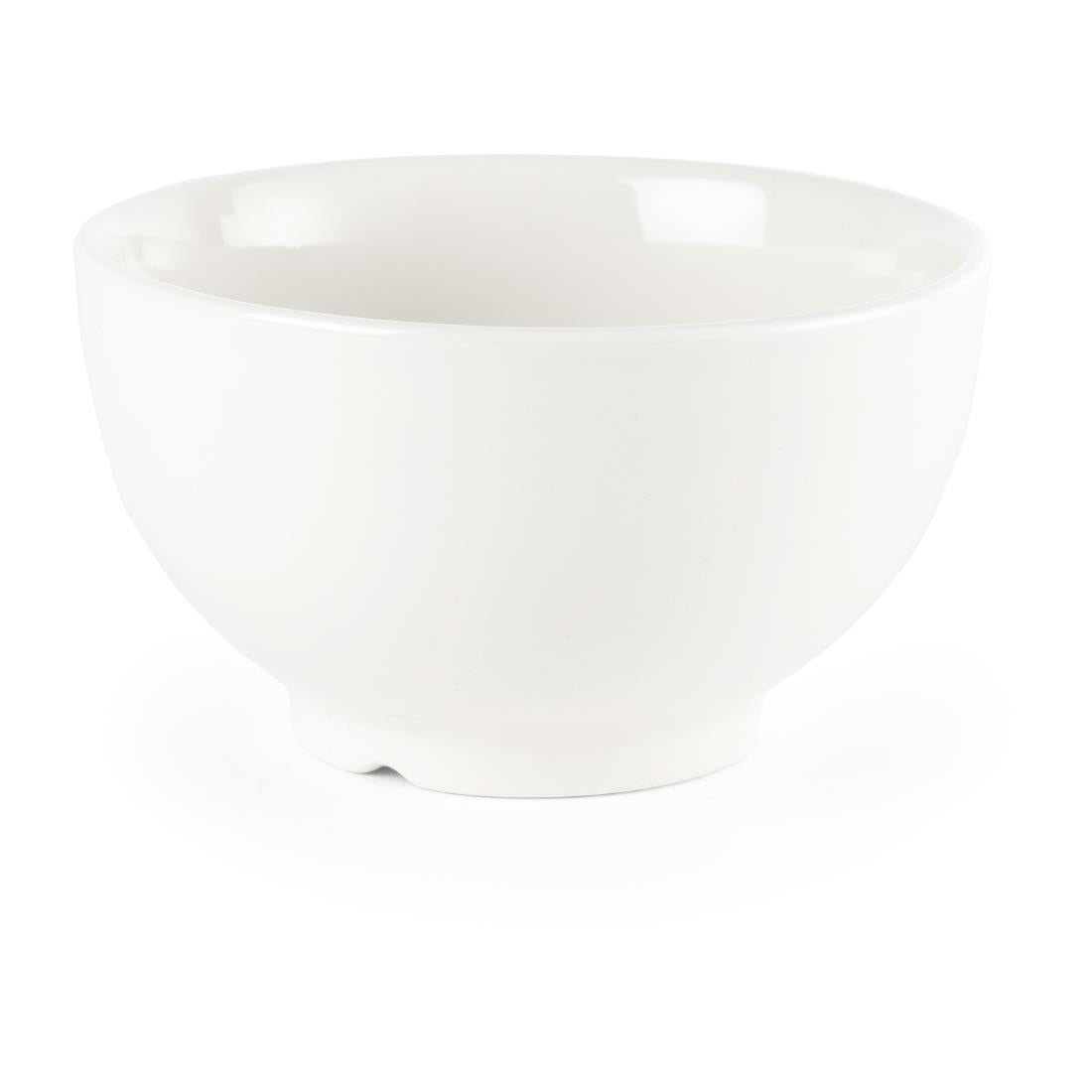 Churchill Snack Attack Soup Bowls White 130mm (6 Pack)