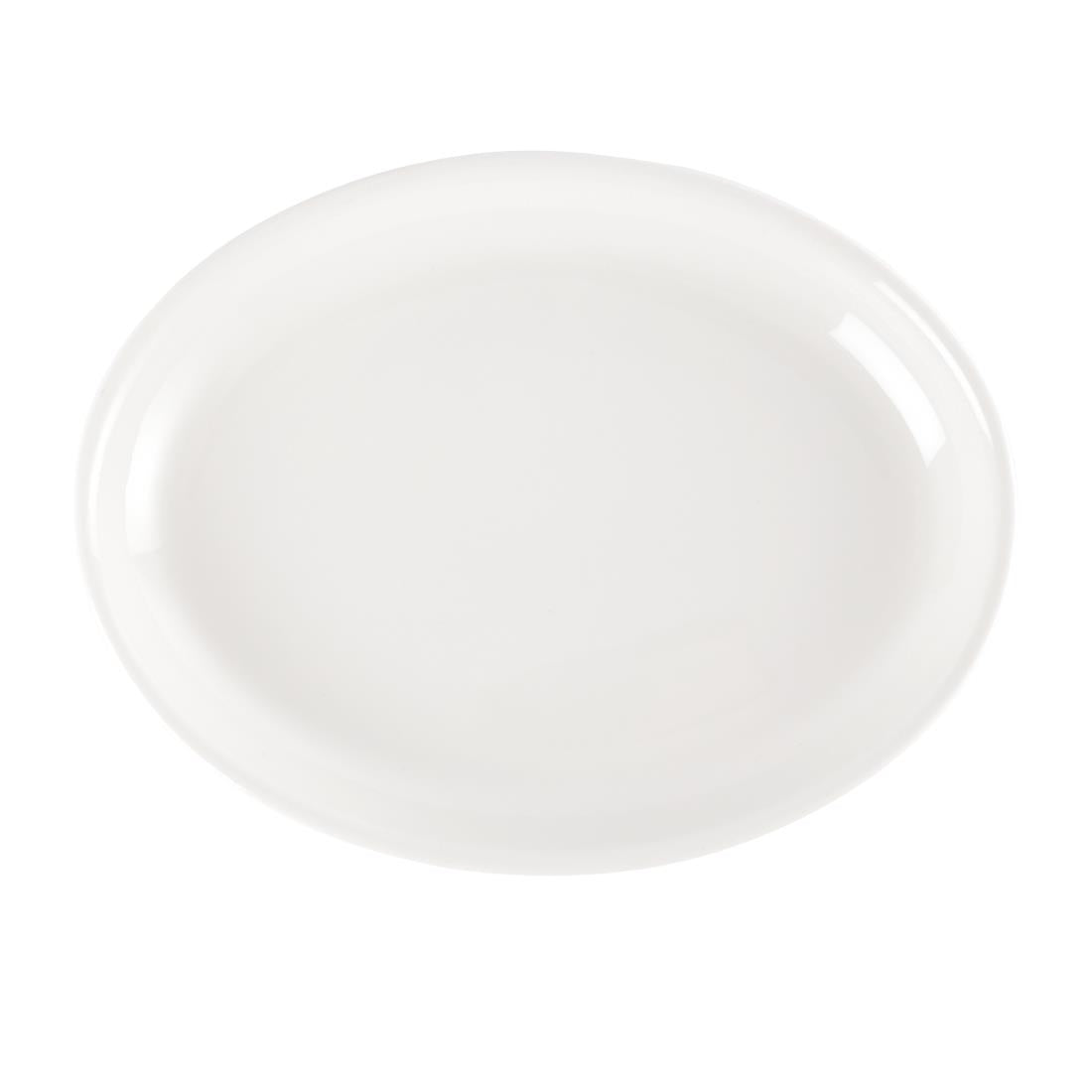 Churchill Whiteware Oval Platters 254mm (12 Pack)