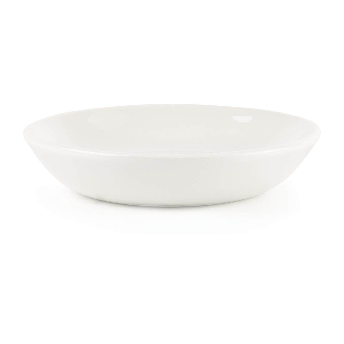 Churchill Plain Whiteware Butter Dishes (24 Pack)