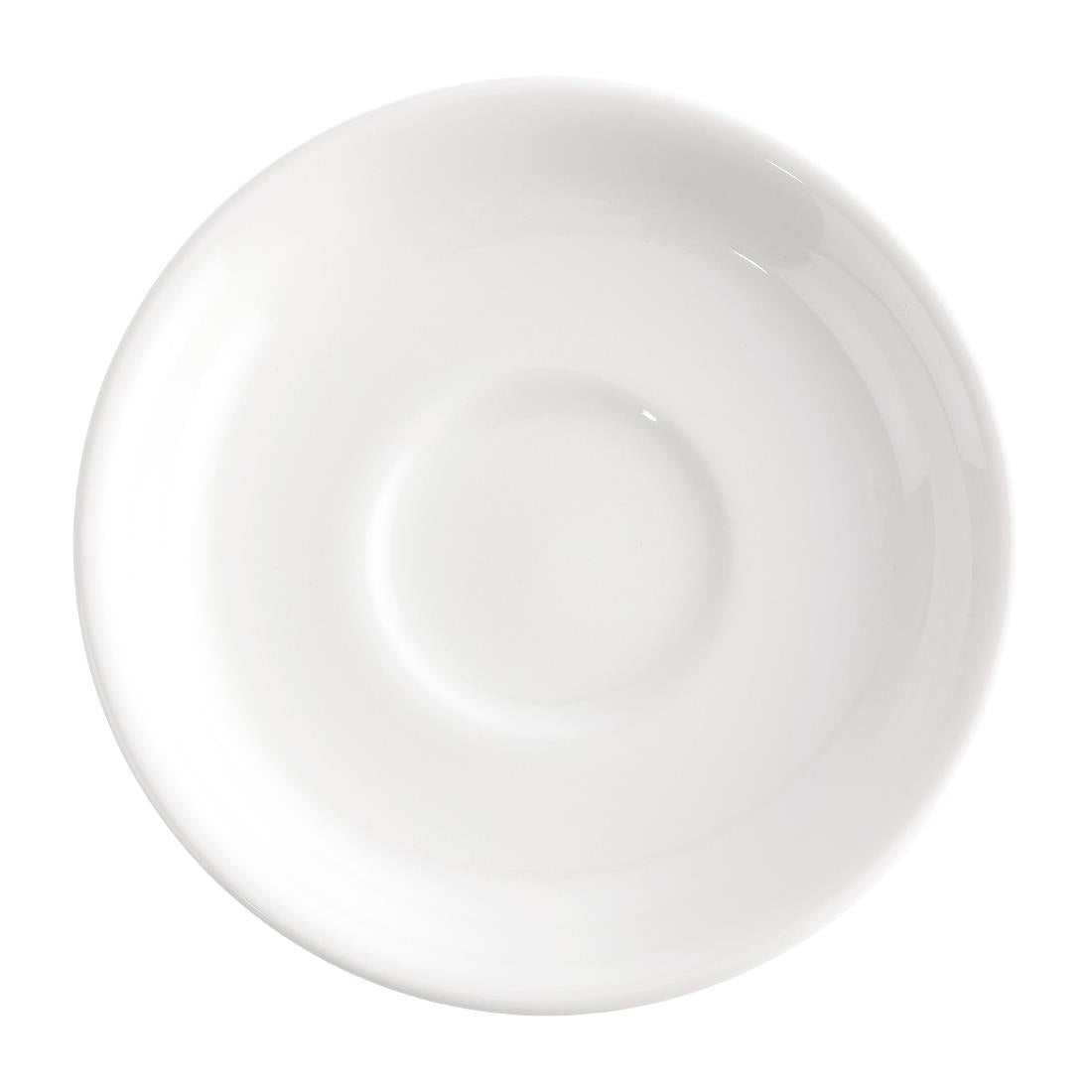 Churchill Plain Whiteware Saucers 114mm (24 Pack)