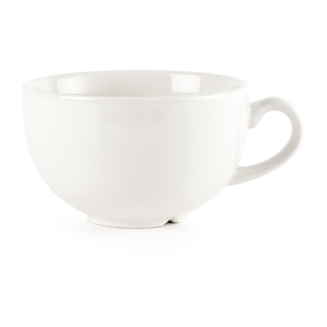 Churchill Plain Whiteware Cappuccino Cups 340ml (24 Pack)