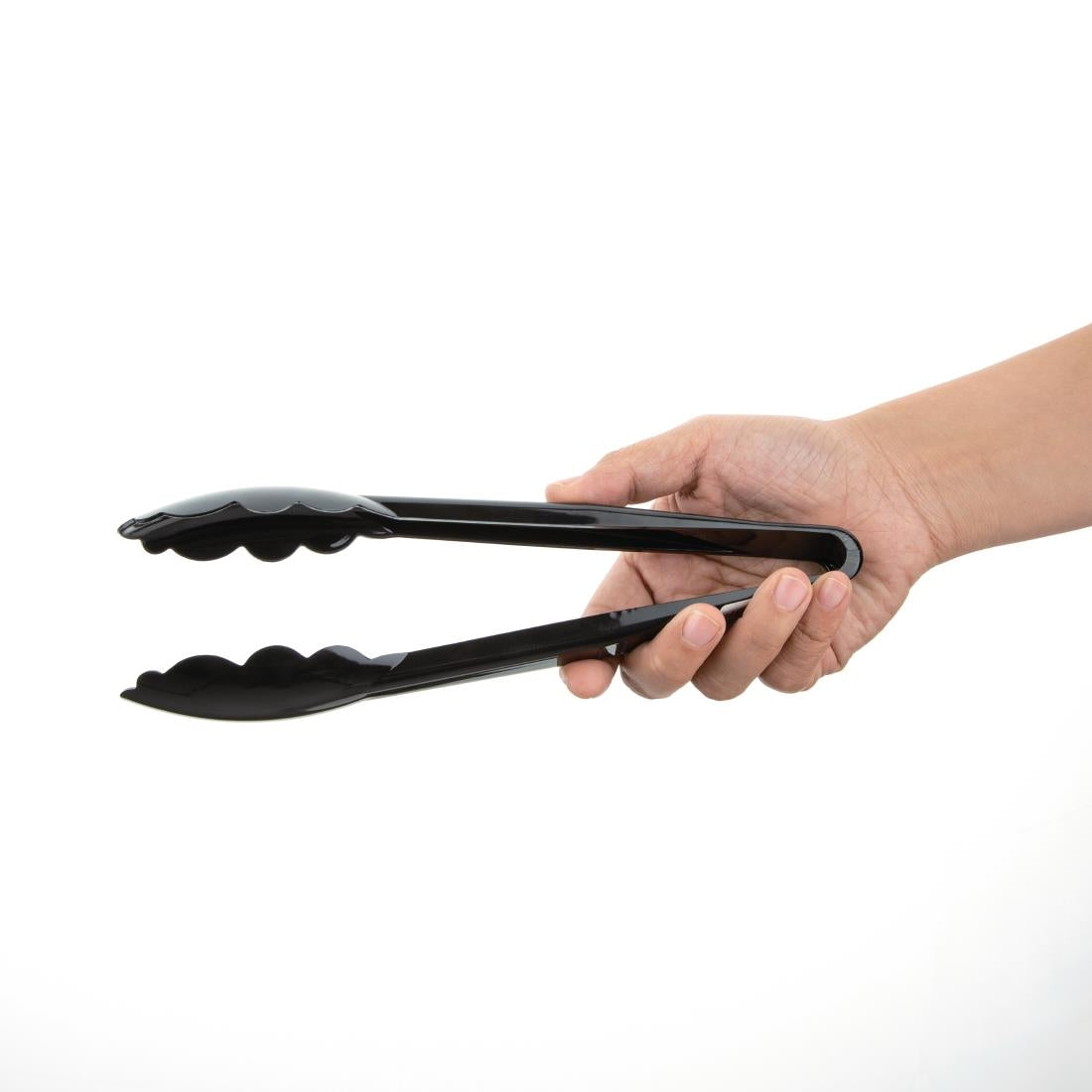 Black Plastic Tongs