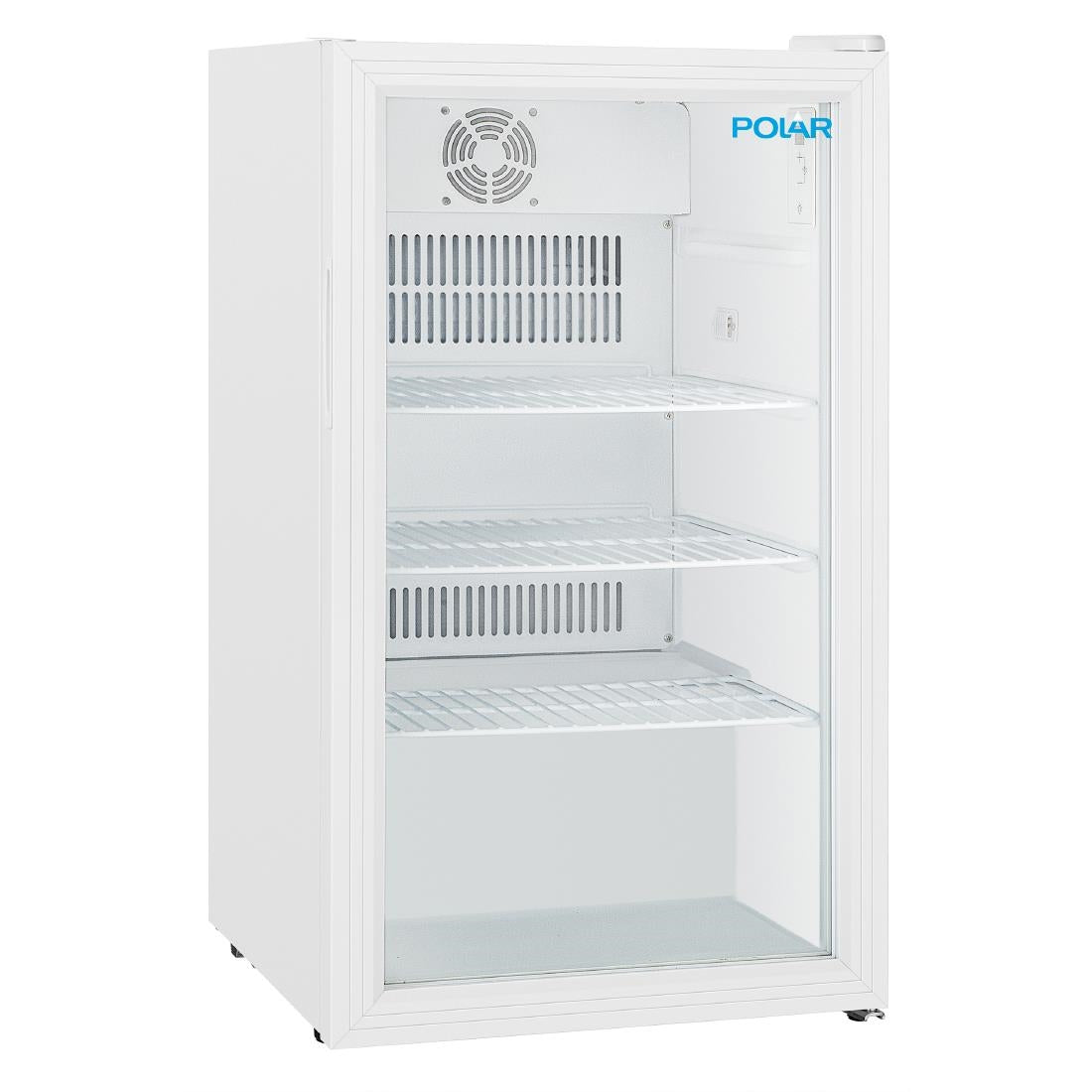 Polar C-Series Under Counter Display Fridge White 90Ltr