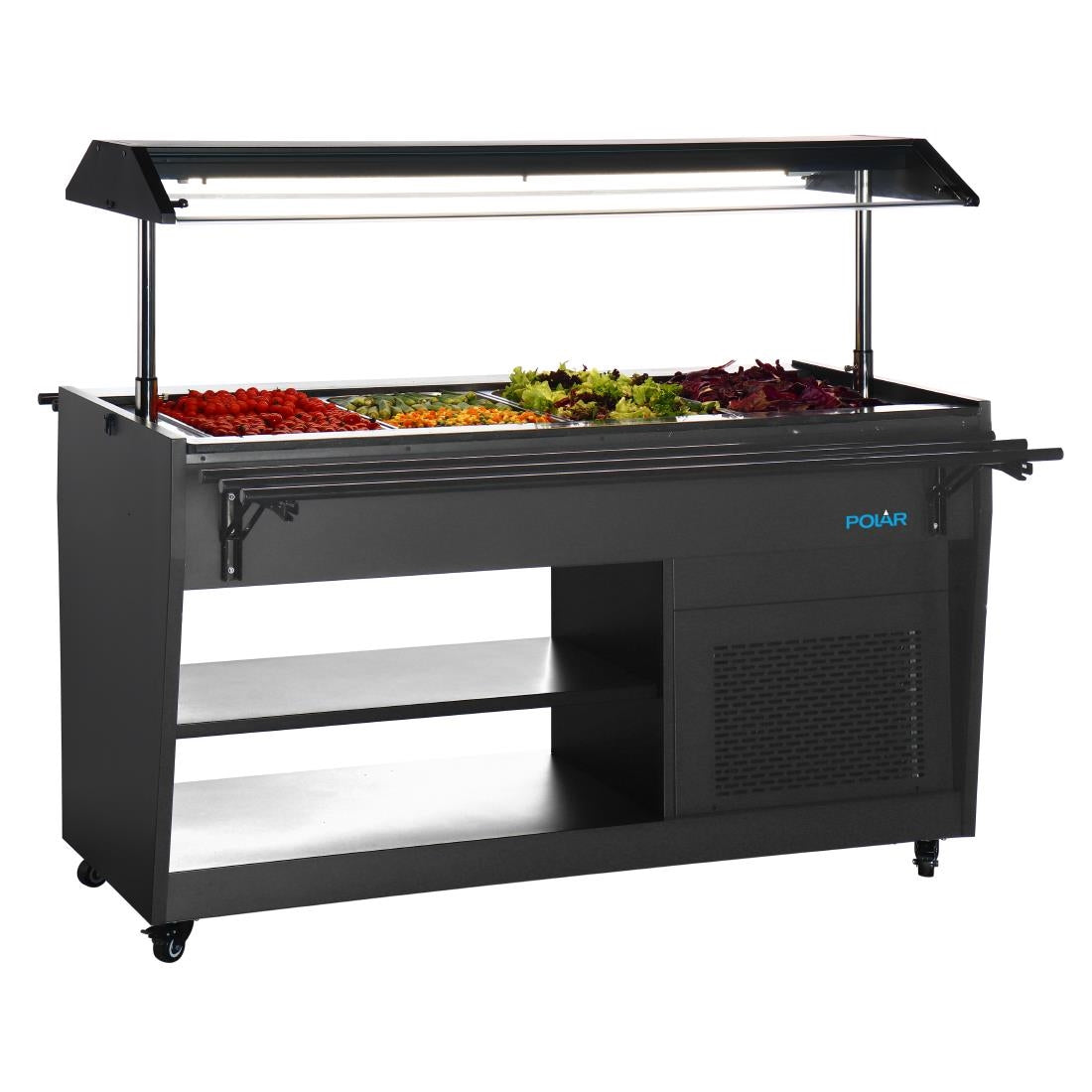 Polar G-Series Refrigerated Buffet Bar in Black