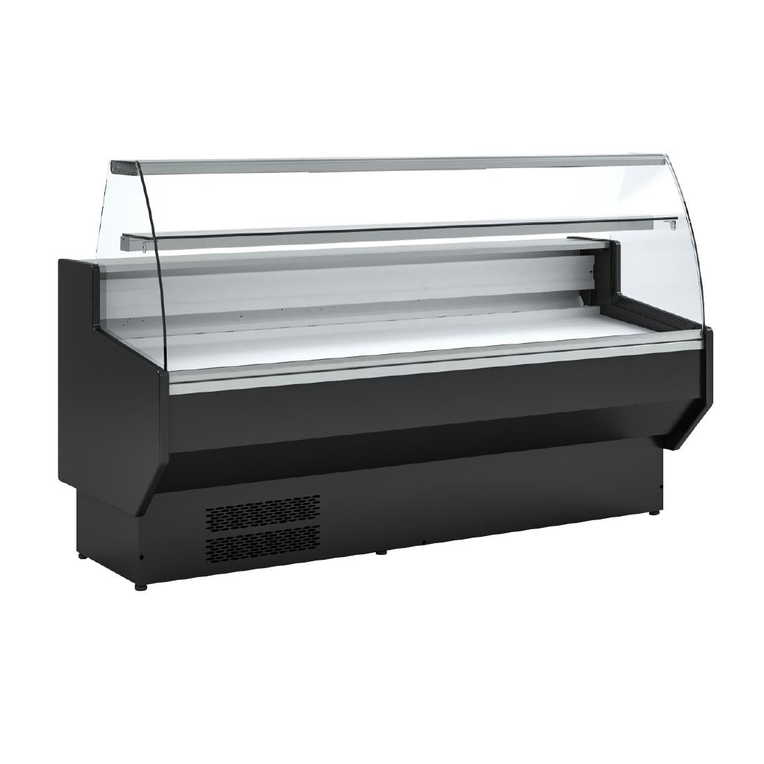 Polar G-Series Curved Glass Serve Over Counter Fridge 2m