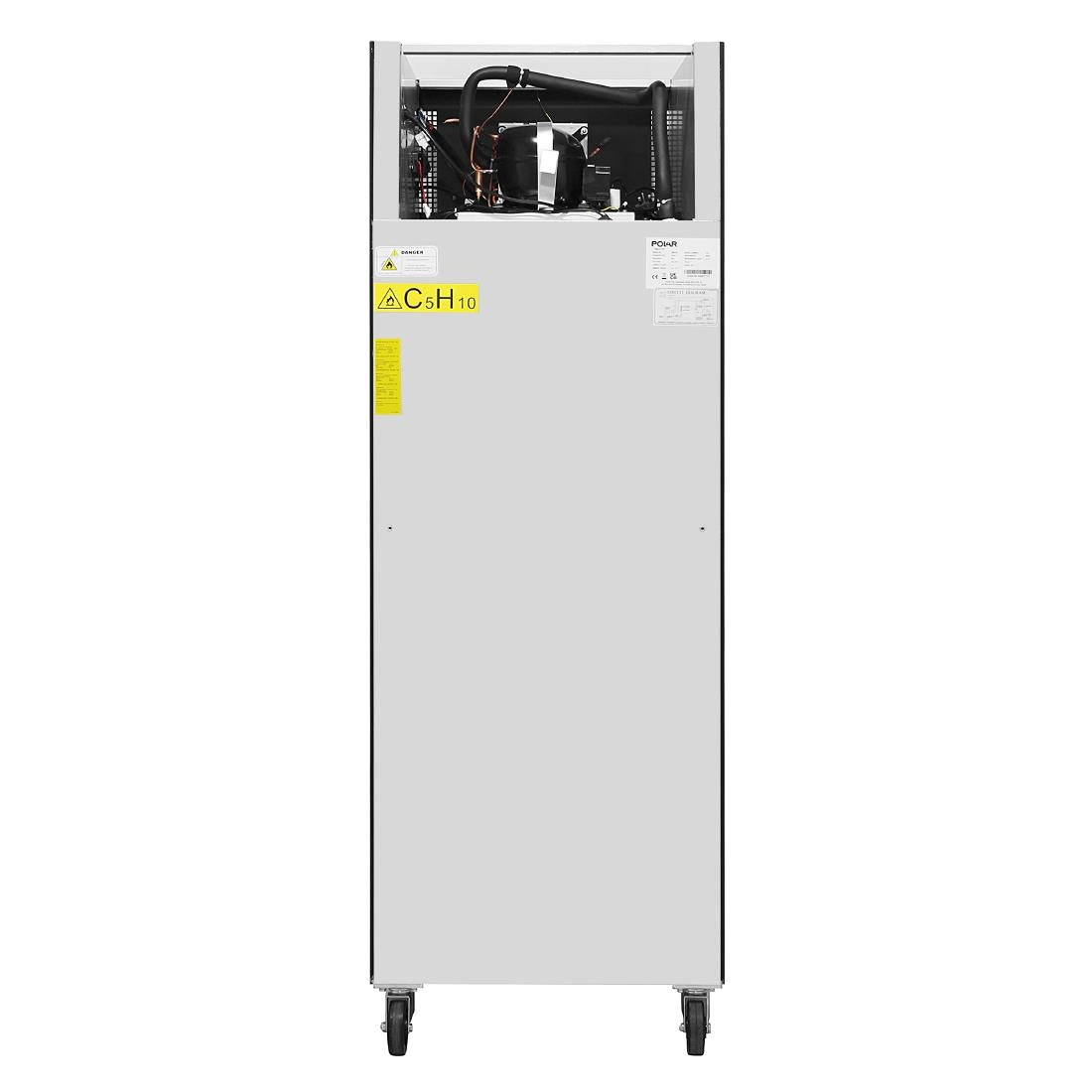 Polar G-Series Upright Freezer Black 600Ltr