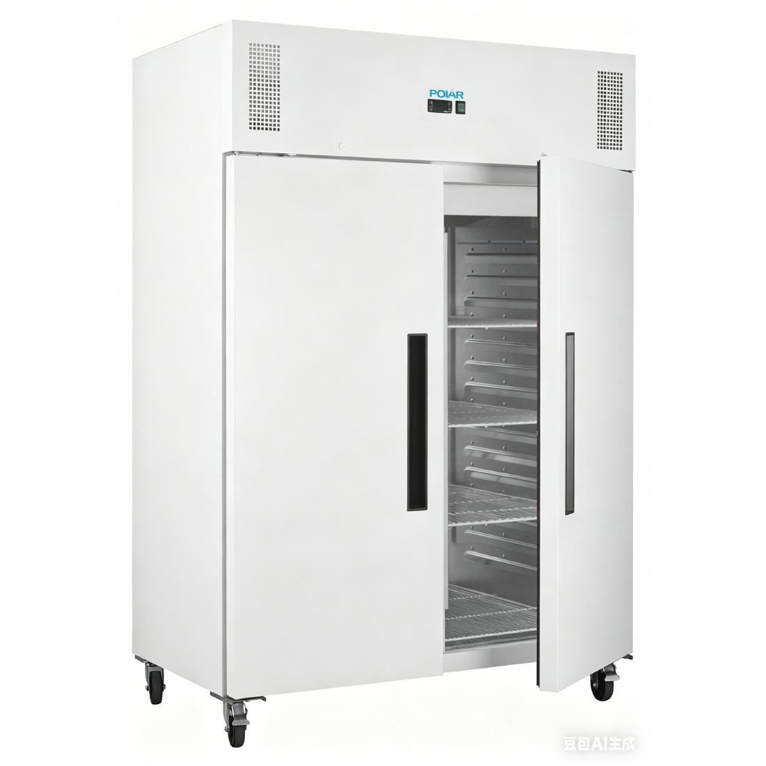 Polar G-Series Upright Double Door Freezer White 1152Ltr