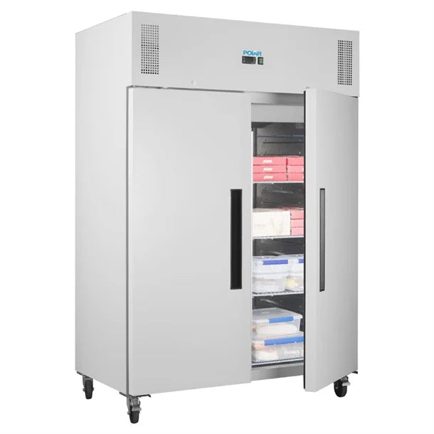 Polar G-Series Upright Double Door Freezer White 1152Ltr