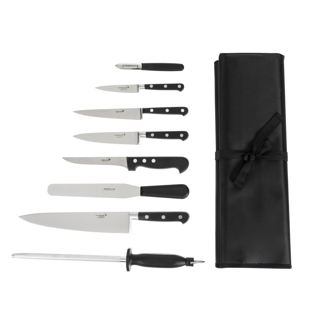 Deglon Sabatier 8-Piece Chef Knife Set with Wallet