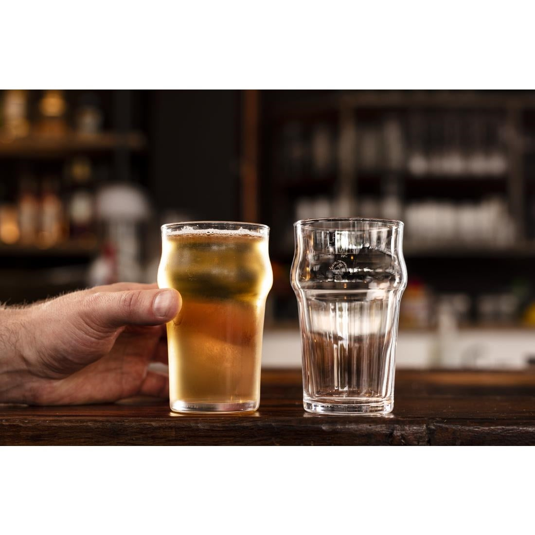 Arcoroc Nonic Beer Glasses 295ml CE Marked (24 Pack)