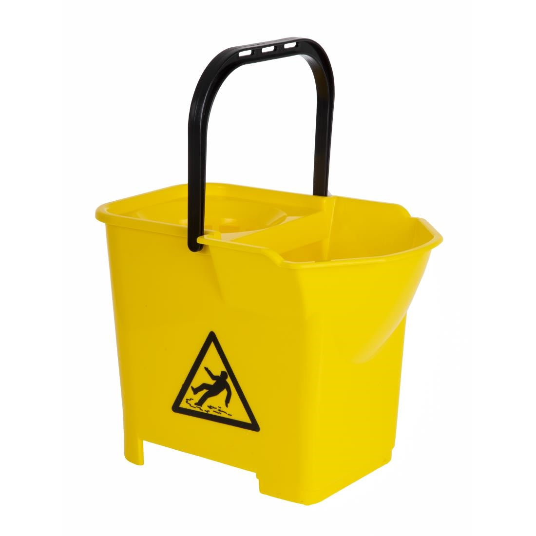 Nisbets Essentials Mop Bucket & Wringer 10Ltr Yellow (3 Parts)