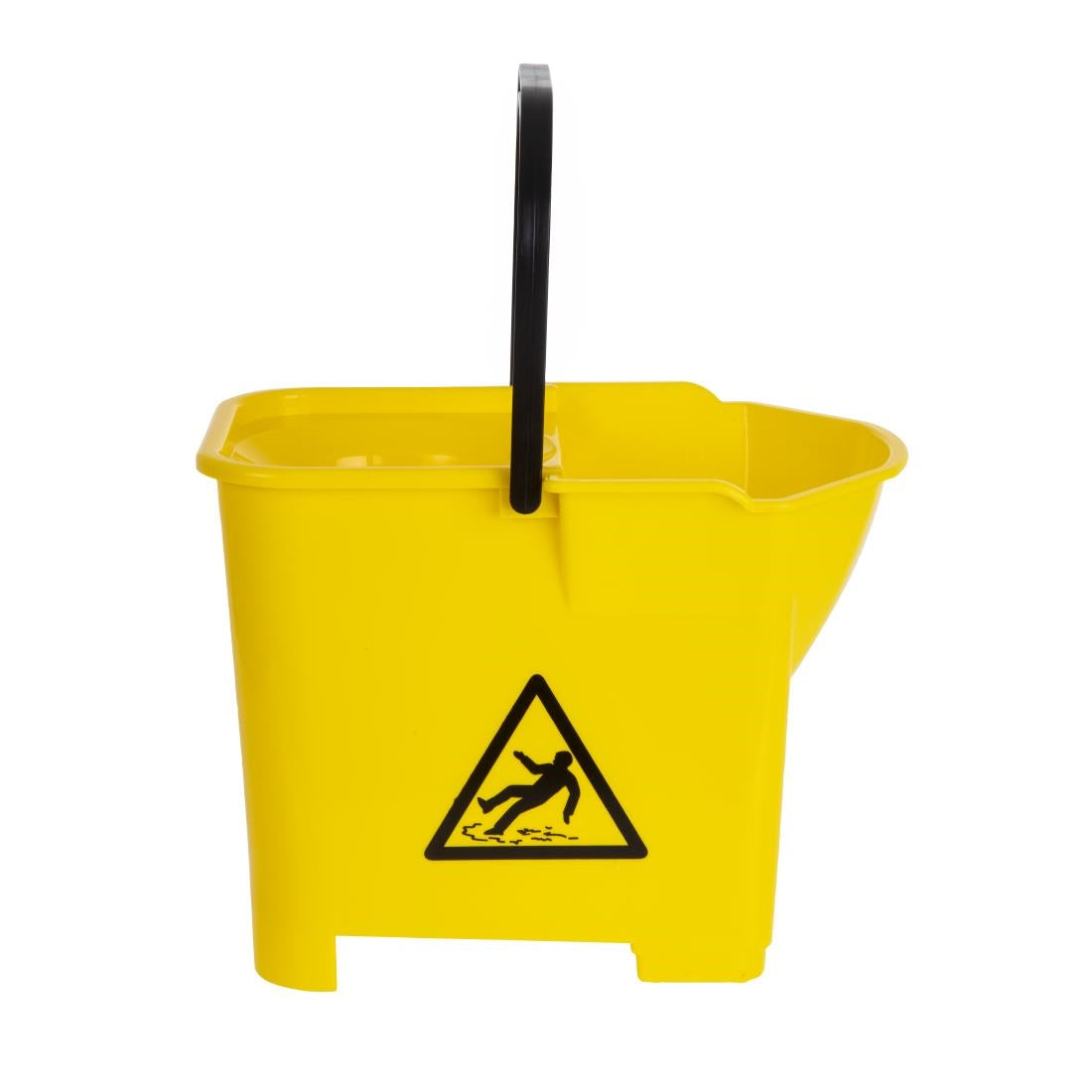 Nisbets Essentials Mop Bucket & Wringer 10Ltr Yellow (3 Parts)