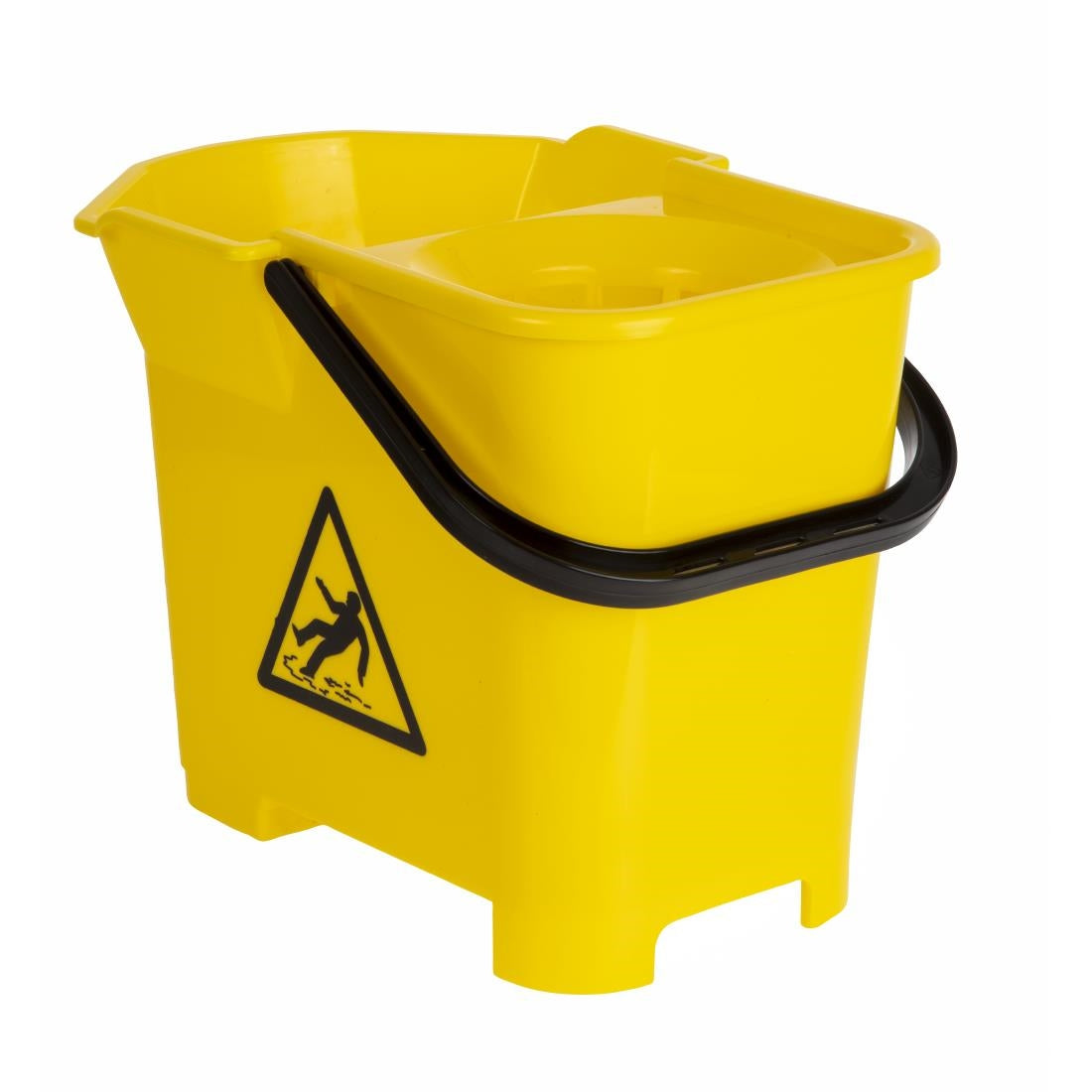 Nisbets Essentials Mop Bucket & Wringer 10Ltr Yellow (3 Parts)