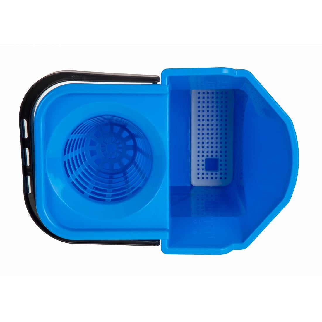 Nisbets Essentials Mop Bucket & Wringer 10Ltr Blue (3 Parts)