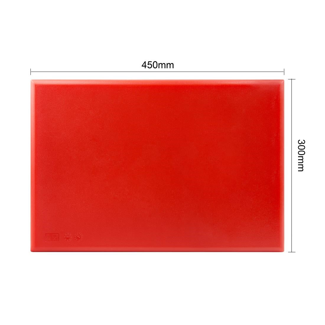 Hygiplas High Density 6-Piece Chopping Board Set with Rack 455x305x24mm