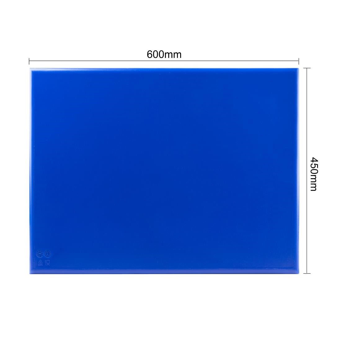 Hygiplas High Density 6-Piece Chopping Board with Rack 600x450x24mm