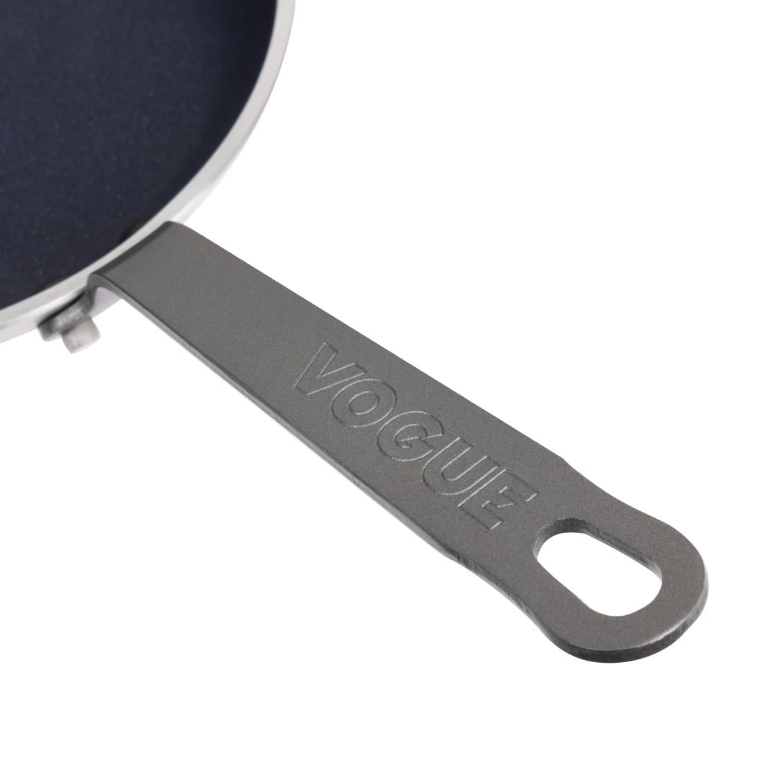 Vogue Aluminium Non-Stick Teflon Blinis Pan 15cm