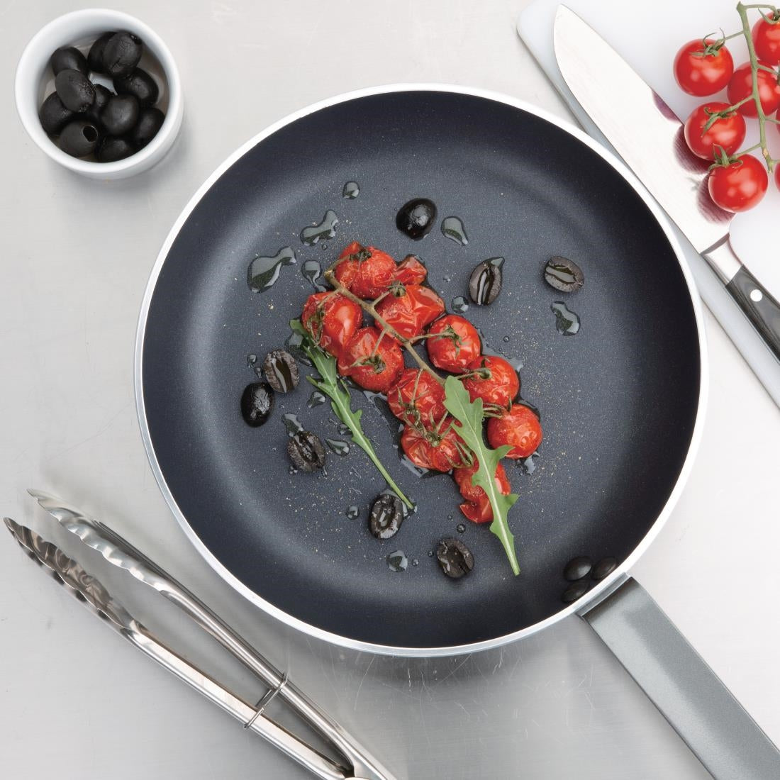 Vogue Aluminium Non-Stick Teflon Platinum Plus Frying Pan 28cm