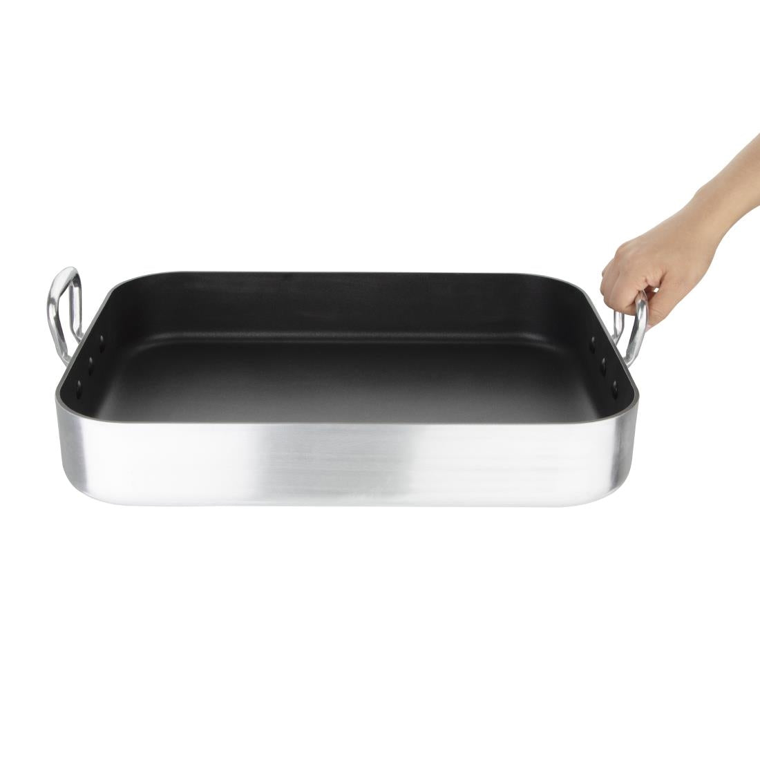 Vogue Aluminium Non Stick Roasting Pan 450x350mm