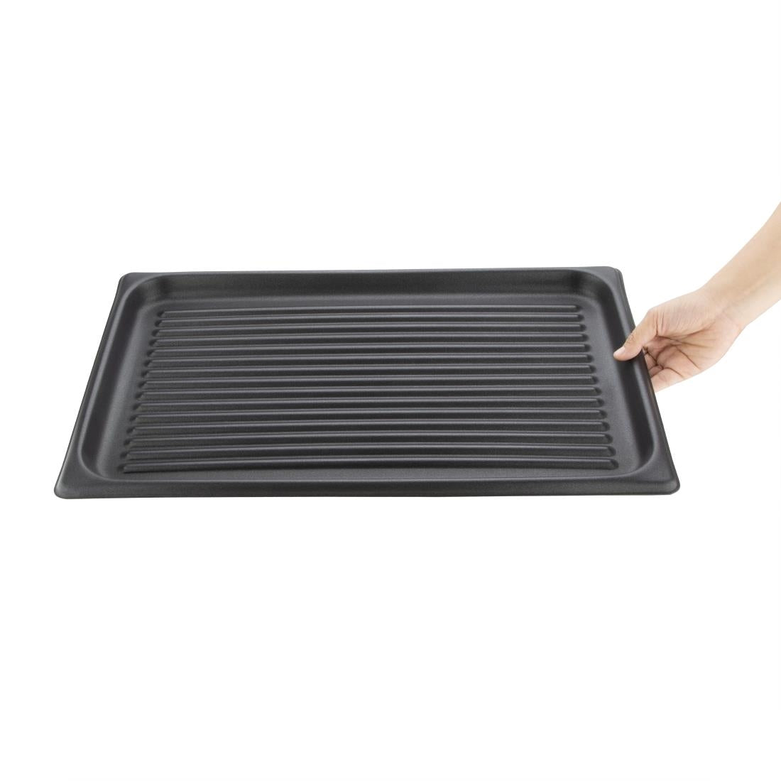 Vogue Ridged Non Stick Baking Sheet 530x325mm