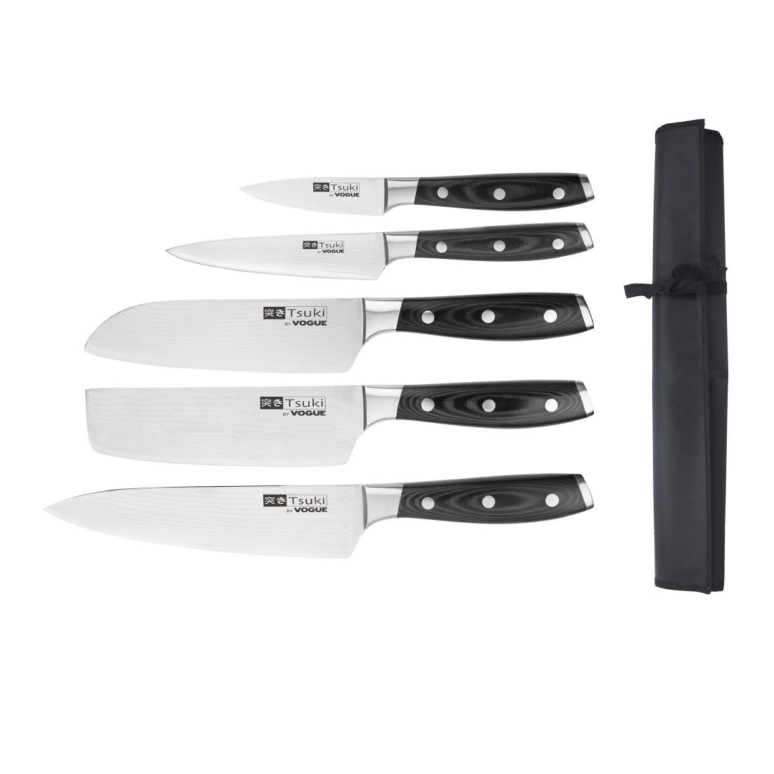 Vogue Tsuki 5-Piece Knife Set with Wallet Series 7