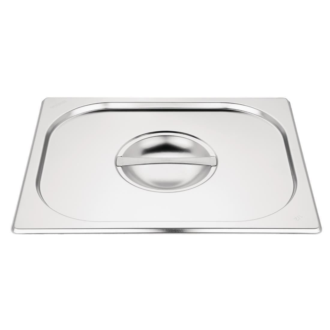 Vogue Stainless Steel Gastronorm Tray Set 2 x 1/2 with Lids