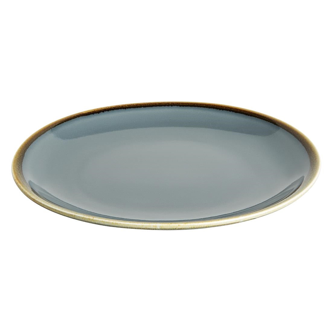 Olympia Kiln Round Coupe Plates Ocean 230mm (6 Pack)