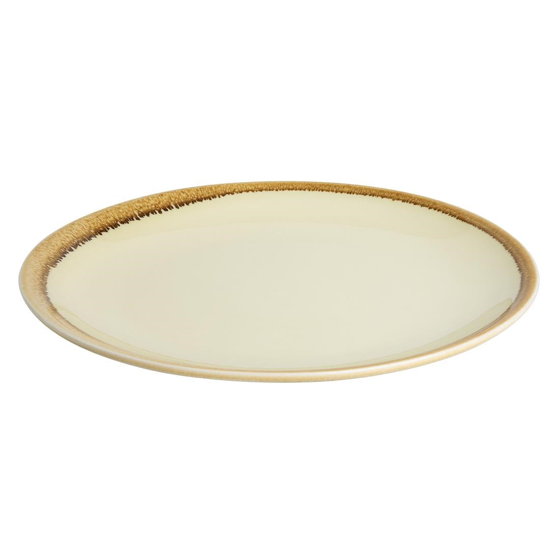 Olympia Kiln Round Coupe Plates Sandstone 230mm (6 Pack)