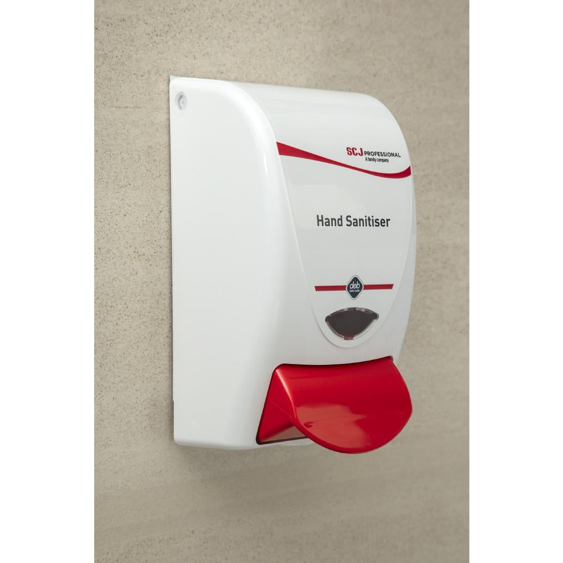 Deb Hand Sanitiser Dispenser and 3 Unperfumed Foam Hand Sanitisers 1Ltr