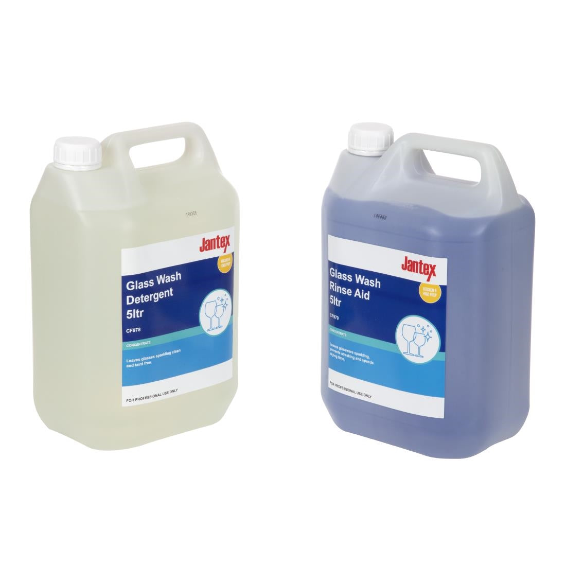 Jantex Glasswasher Detergent and Rinse Aid Concentrate 5Ltr (2 Pack)