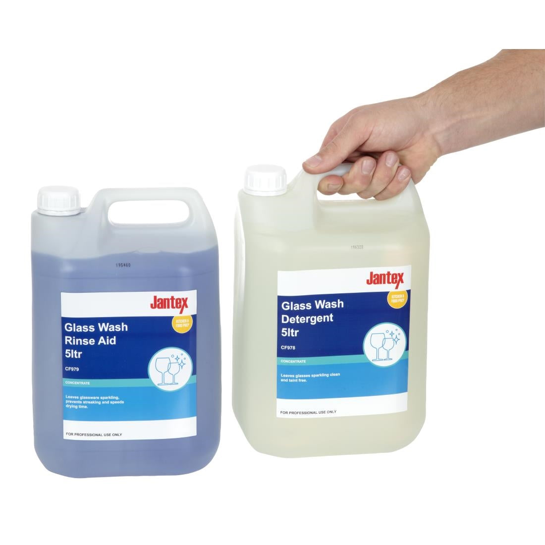 Jantex Glasswasher Detergent and Rinse Aid Concentrate 5Ltr (2 Pack)