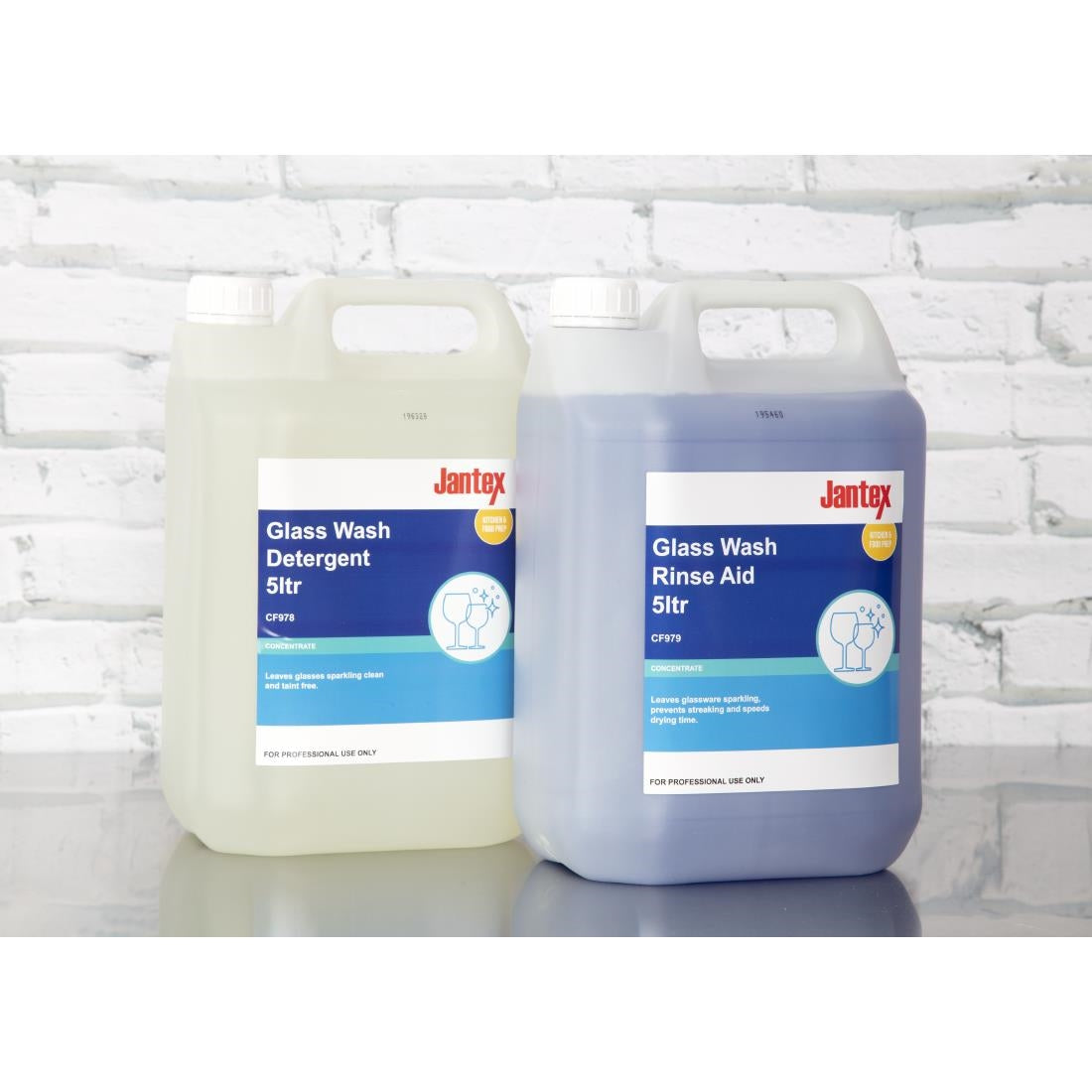 Jantex Glasswasher Detergent and Rinse Aid Concentrate 5Ltr (2 Pack)