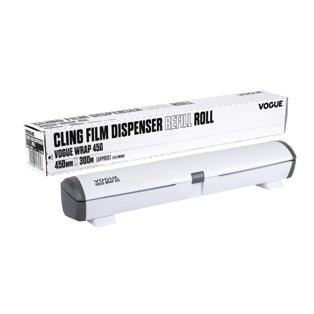 Vogue Wrap 450 Cling Film Refill 3 Pack with Free Dispenser
