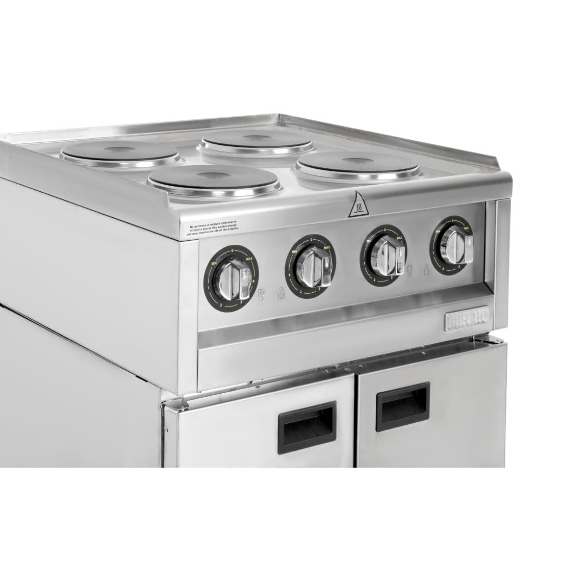 Buffalo 600 Series Freestanding 4 Plate Electric Hob 7kW