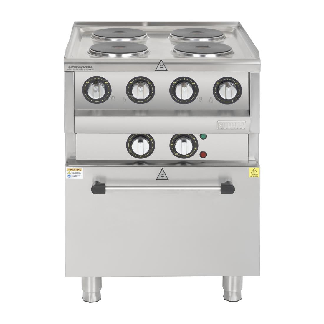 Buffalo 600 Series 4 Plate Electric Convection Oven Range