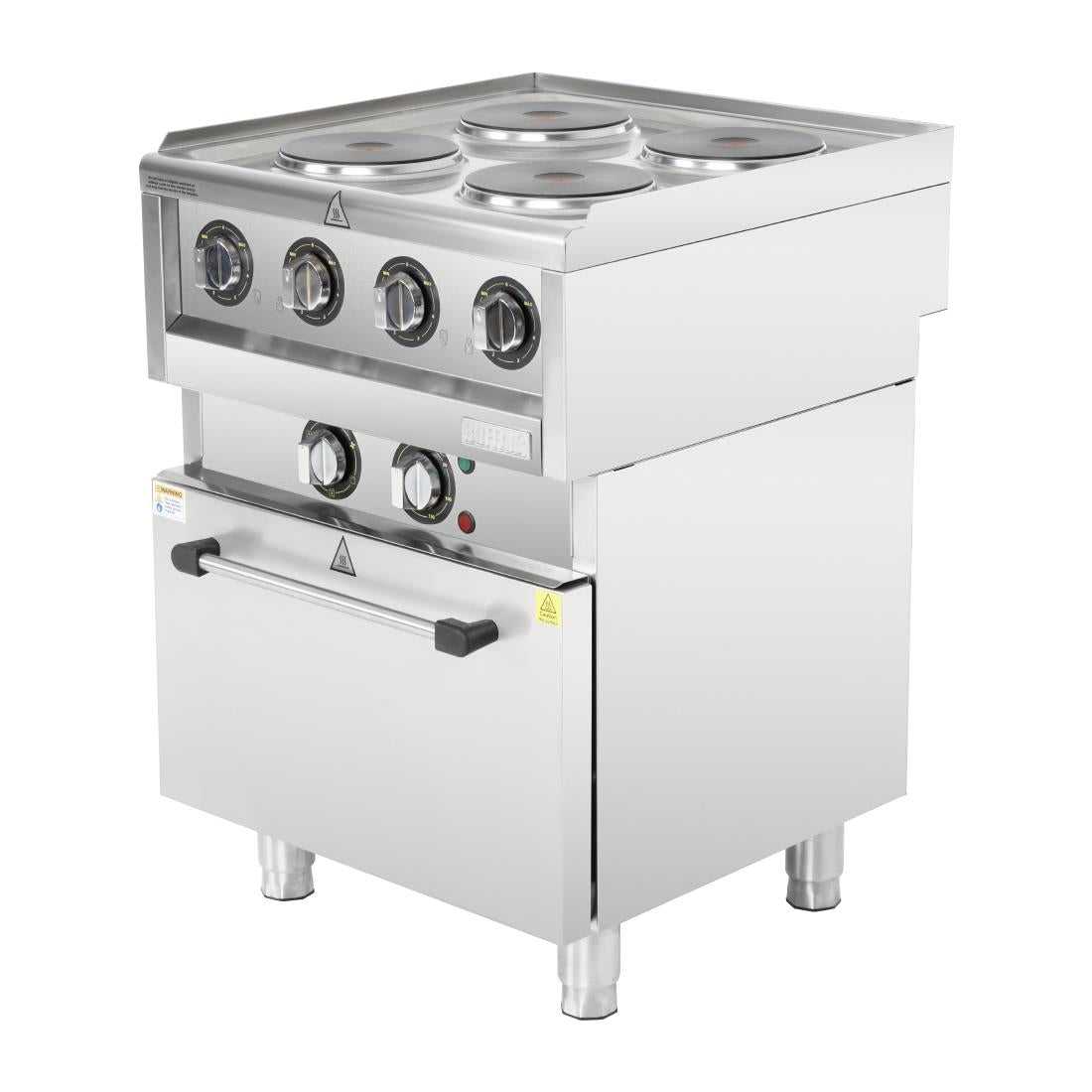 Buffalo 600 Series 4 Plate Electric Convection Oven Range