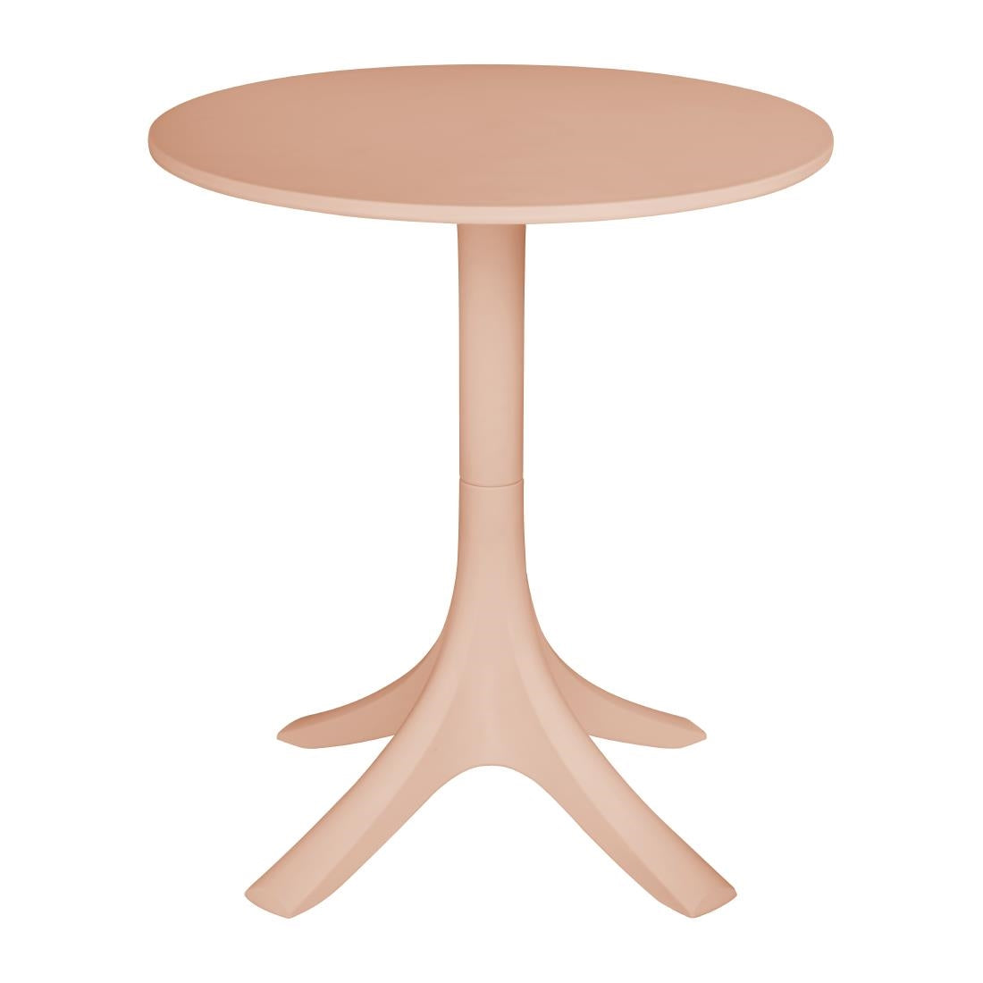 Bolero Mila 600mm Round Café Table - Nude Pink