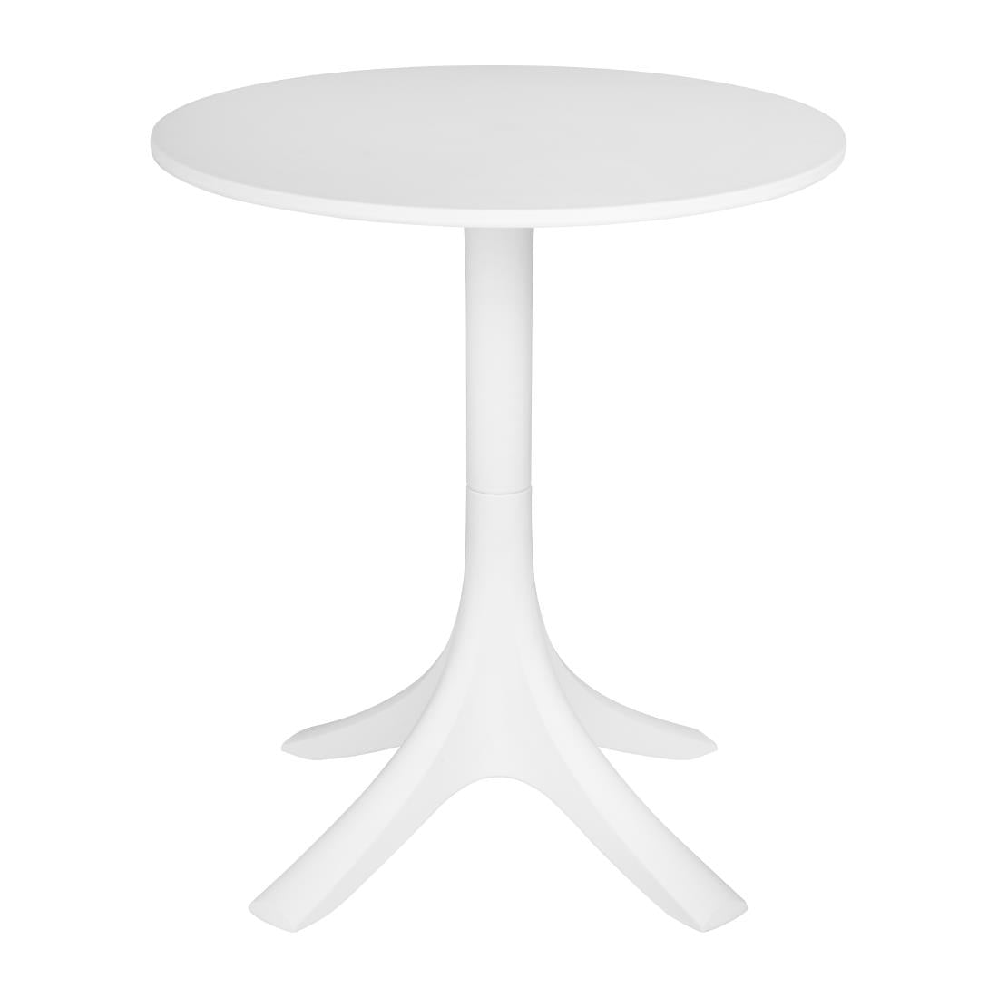 Bolero Mateo 600mm Round Café Table - White