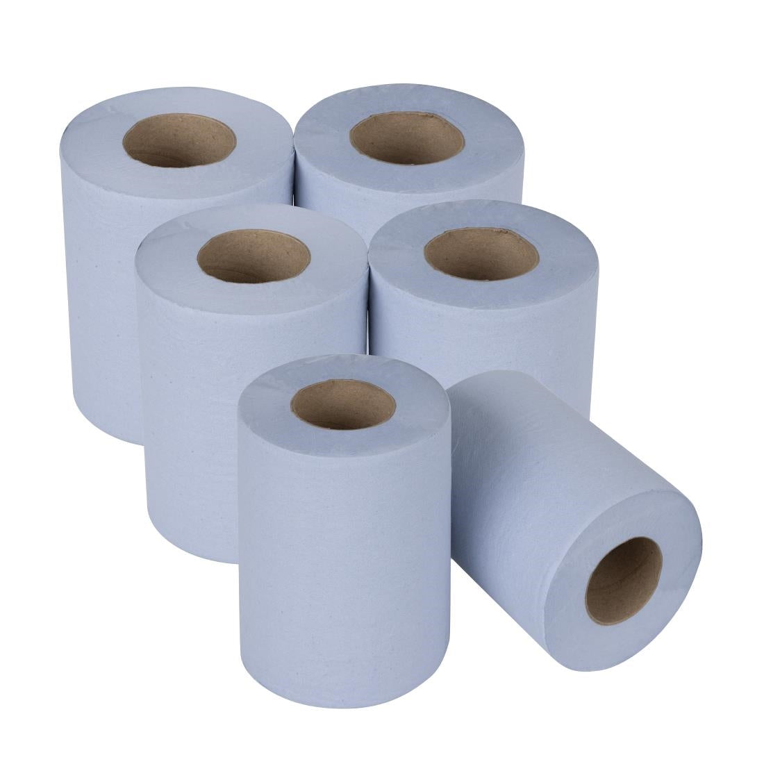 Nisbets Essentials Centrefeed Blue Rolls 2-Ply 320 Sheets (6 Pack)