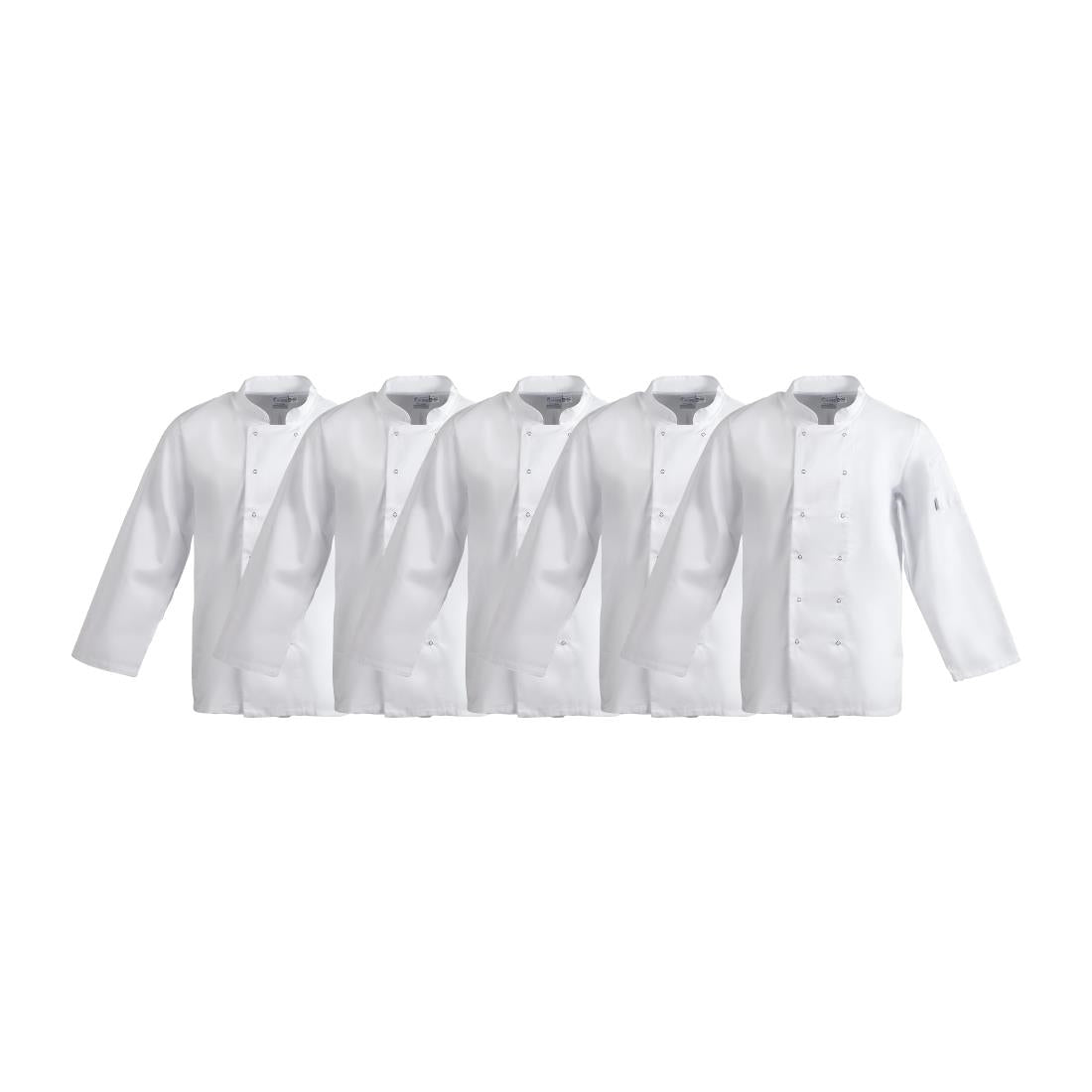 Whites Vegas Unisex Chef Jackets White M (5 Pack)