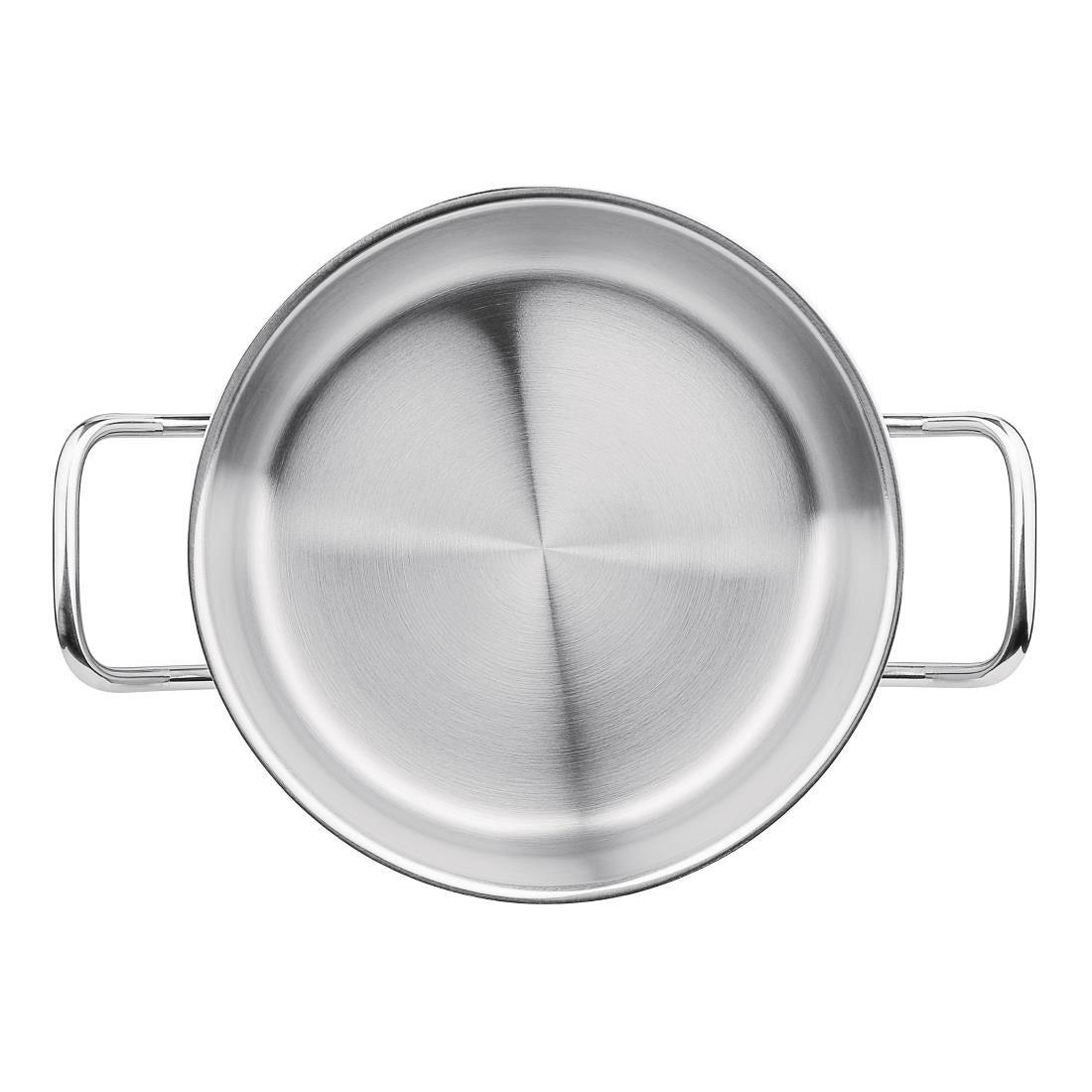 Vogue Stainless Steel Casserole Pan 24cm